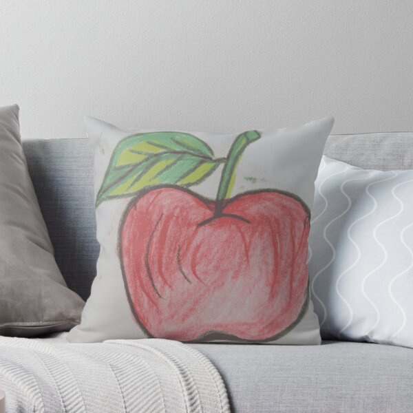 Item preview, Fresh Red Apple Colored Pencil Sketch designed and sold by NatureCanvaCo.