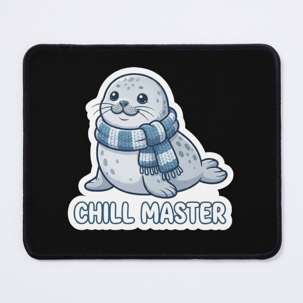 Item preview, Cute Baby Seal With Cozy Scarf designed and sold by Owcomm.