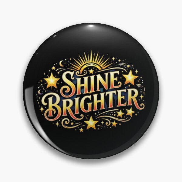 Item preview, Shine Brighter Motivational Typography T-Shirt | Celestial Positive Quote | Colorful Inspirational Graphic Tee designed and sold by Faisal  Shah.