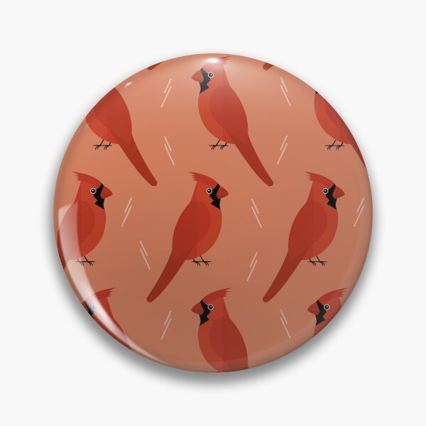 Item preview, Red cardinals on brown designed and sold by reneesillus.
