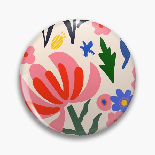 Item preview, Abstract Colorful Spring Flowers Boho Botanical designed and sold by FaizArtShop.