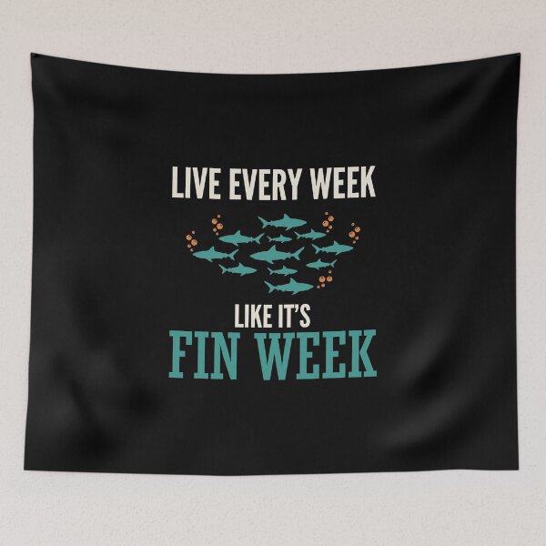 Item preview, Live Every Week Like It's Fin Week Shark Week Ocean Lover Fishing Enthusiast designed and sold by SofenArt.