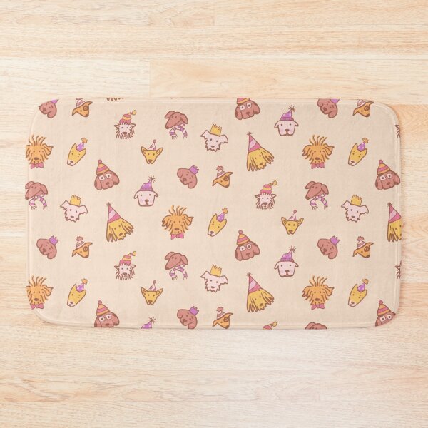 Item preview, Party dogs pattern cream designed and sold by SaryandSaff.