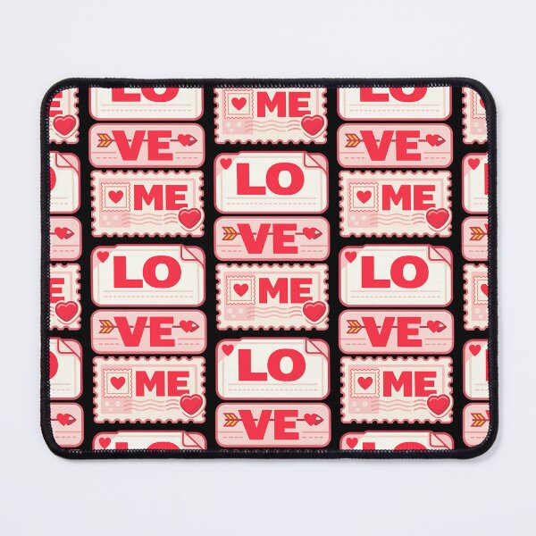 Item preview, LOVE ME Typography Design | Cute Valentine Mail Letter Design designed and sold by TeeTimeTreasure.