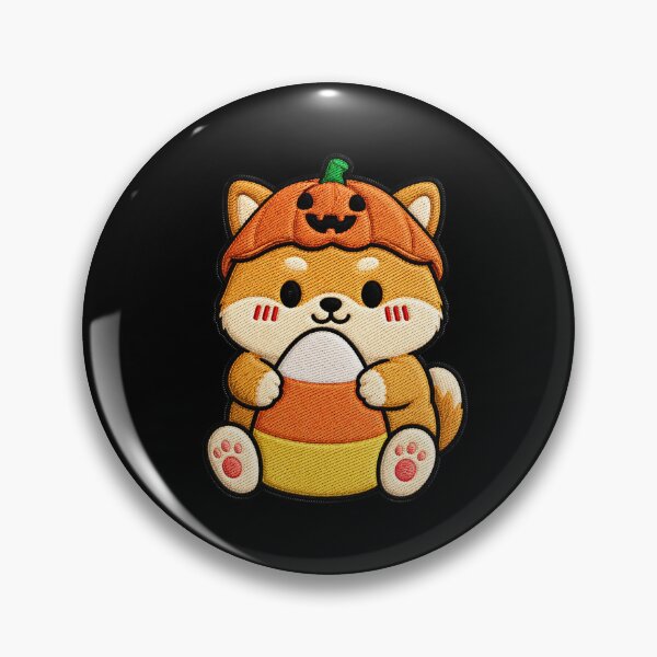 Item preview, Pumpkin Shiba Inu Hugging Candy Corn designed and sold by ColorSplash123.