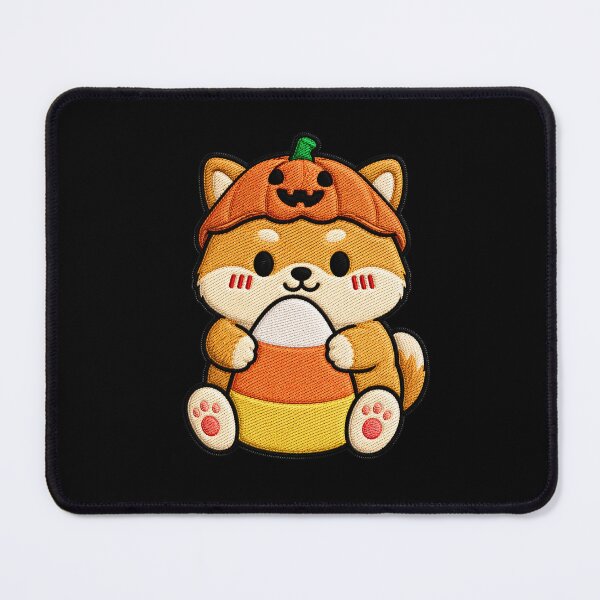 Item preview, Pumpkin Shiba Inu Hugging Candy Corn designed and sold by ColorSplash123.