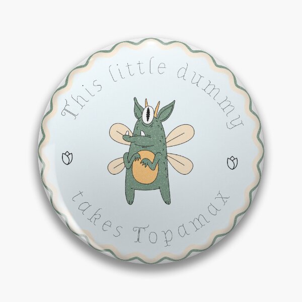 Item preview, Funny IIH Shirt This Little Dummy Takes Topamax Retro Cottagecore Cute Monster IIH Humor Spoonie Life Chronic Illness Humor designed and sold by RealLifeMerchies.