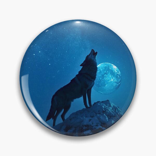 Item preview, Titan Wolf: Moonlit Guardian | Majestic Fantasy Wolf Artwork designed and sold by lavanya11.