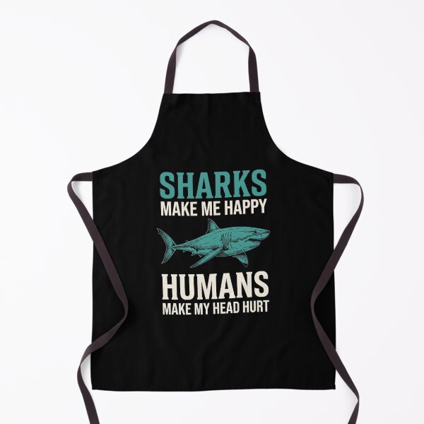 Item preview, Sharks Make Me Happy Humans Make My Head Hurt Ocean Lover Introvert Humor designed and sold by SofenArt.