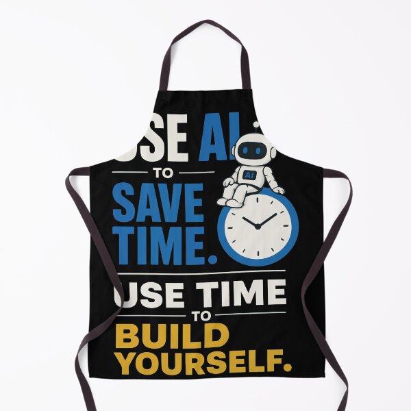 Item preview, Use AI to Save Time, Use Time to Build Yourself Inspirational Motivation for Productivity, Personal Growth, Artificial Intelligence, and Success Mindset designed and sold by Huddy-clothes.