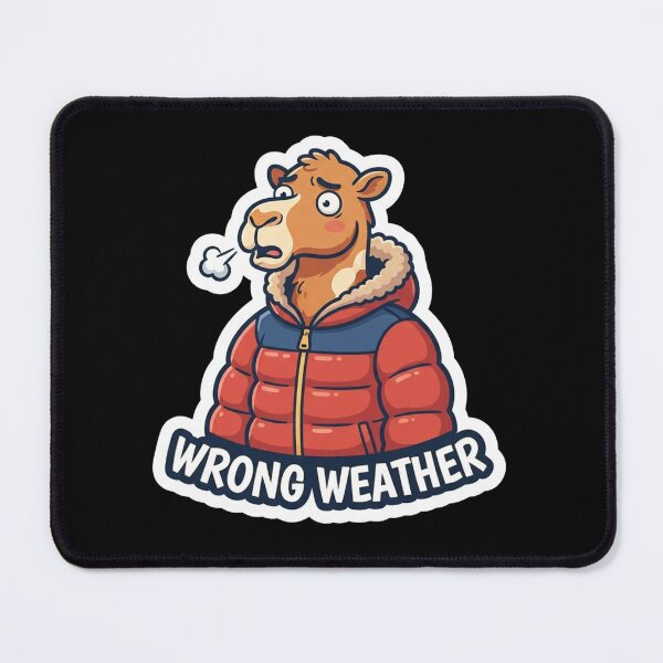 Item preview, Funny Camel Wearing Puffer Jacket designed and sold by Owcomm.