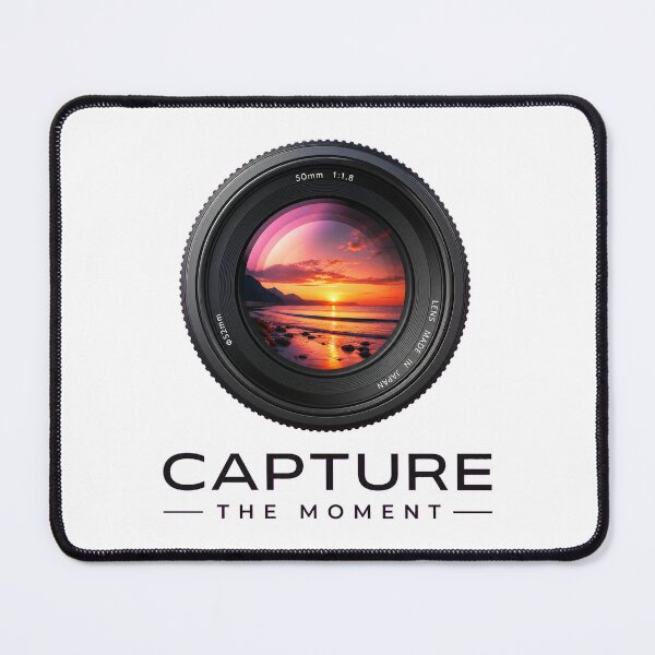 Item preview, CAPTURE THE MOMENT Camera Lens | Sunset Photography Design designed and sold by Ahmed Nedji.