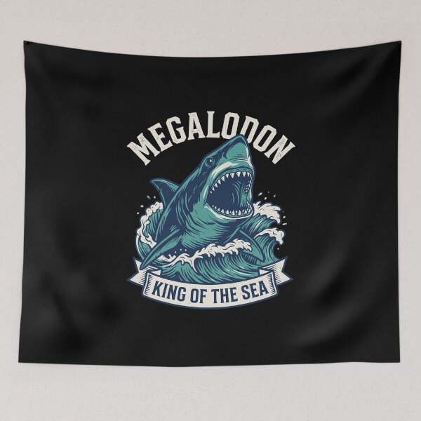 Item preview, Megalodon King Of The Sea Prehistoric Shark Ocean Predator designed and sold by SofenArt.
