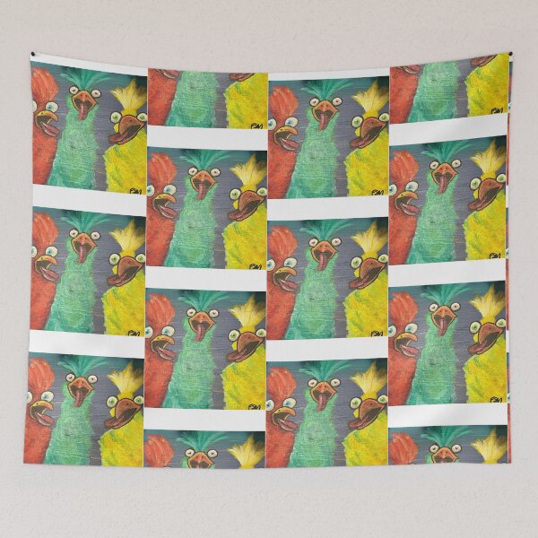 Item preview, Crazy Colorful Silly Chickens designed and sold by aidefashions.