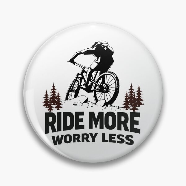 Item preview, Ride More Worry Less | Mountain Bike Lifestyle Gift designed and sold by SingleTrackes.
