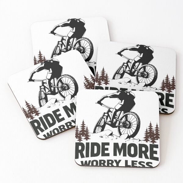 Item preview, Ride More Worry Less | Mountain Bike Lifestyle Gift designed and sold by SingleTrackes.