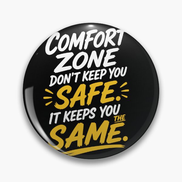 Item preview, Comfort Zone Doesn’t Keep You Safe It Keeps You the Same Motivational Quote with Bold Modern Brush Lettering for Personal Growth, Courage, and Success Mindset designed and sold by Huddy-clothes.