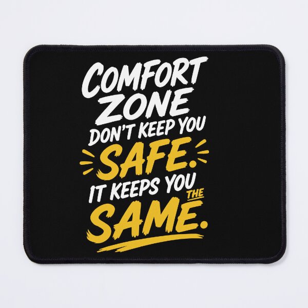 Item preview, Comfort Zone Doesn’t Keep You Safe It Keeps You the Same Motivational Quote with Bold Modern Brush Lettering for Personal Growth, Courage, and Success Mindset designed and sold by Huddy-clothes.