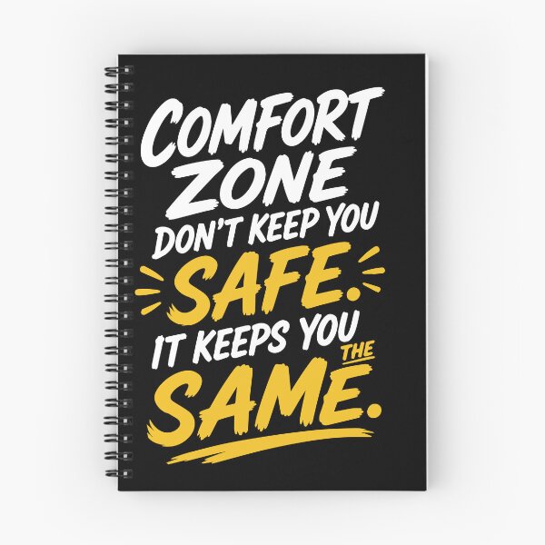 Item preview, Comfort Zone Doesn’t Keep You Safe It Keeps You the Same Motivational Quote with Bold Modern Brush Lettering for Personal Growth, Courage, and Success Mindset designed and sold by Huddy-clothes.