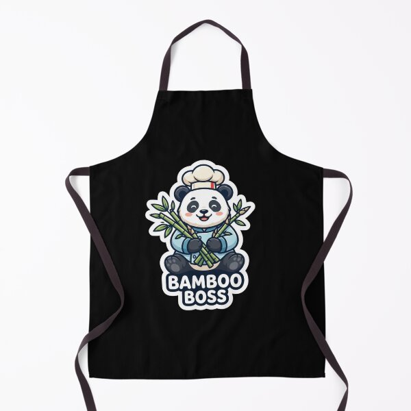 Item preview, Cute Panda Chef Cooking Bamboo Boss designed and sold by Owcomm.
