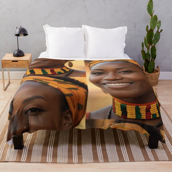 Item preview, Fashion - Black Woman in Afro-Bohemian Style, Contemporary Ethnic Vibrancy designed and sold by Beat-It.