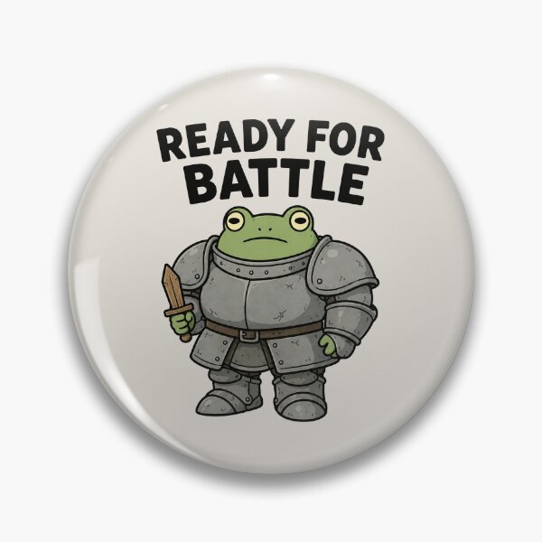 Item preview, Ready For Battle Frog Knight designed and sold by MonkiFlipp.