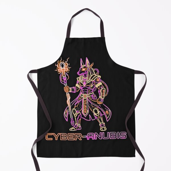 Item preview, Cyber Anubis Neon - Cyberpunk Ancient Egypt Art designed and sold by alalame.