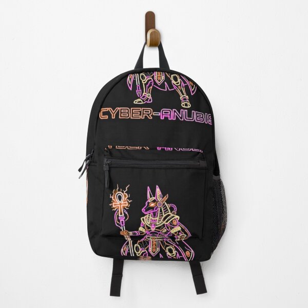Item preview, Cyber Anubis Neon - Cyberpunk Ancient Egypt Art designed and sold by alalame.