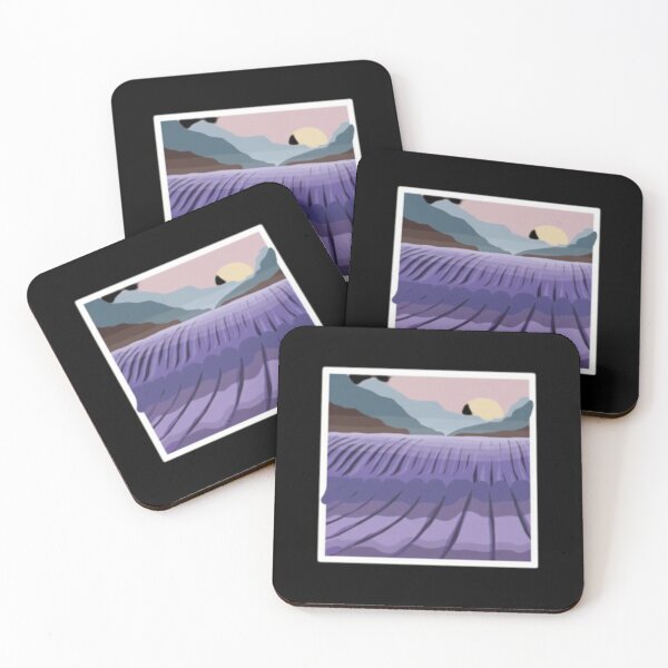 Item preview, Purple Field Sunset Valley designed and sold by FogliaDreamArt.