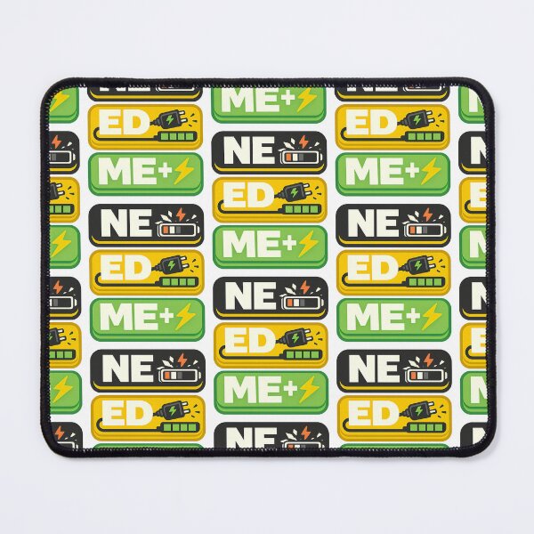 Item preview, NEED ME Typography Design | Battery Recharge Tech Humor Design designed and sold by TeeTimeTreasure.