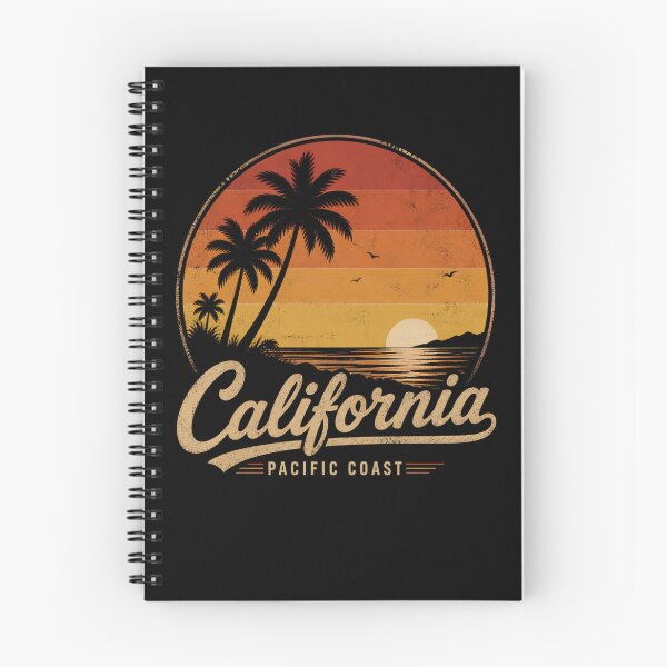 Item preview, California Retro Vintage Sunset Travel Design designed and sold by DesignedByMarty.