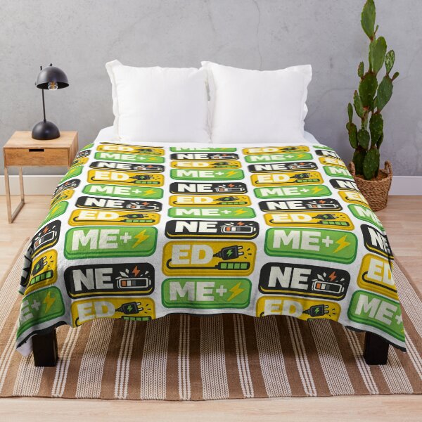 Item preview, NEED ME Typography Design | Battery Recharge Tech Humor Design designed and sold by TeeTimeTreasure.