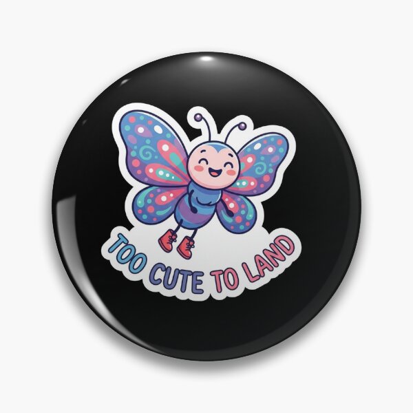 Item preview, Too Cute To Land Butterfly Illustration designed and sold by Owcomm.