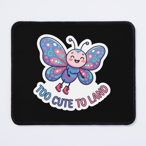 Item preview, Too Cute To Land Butterfly Illustration designed and sold by Owcomm.