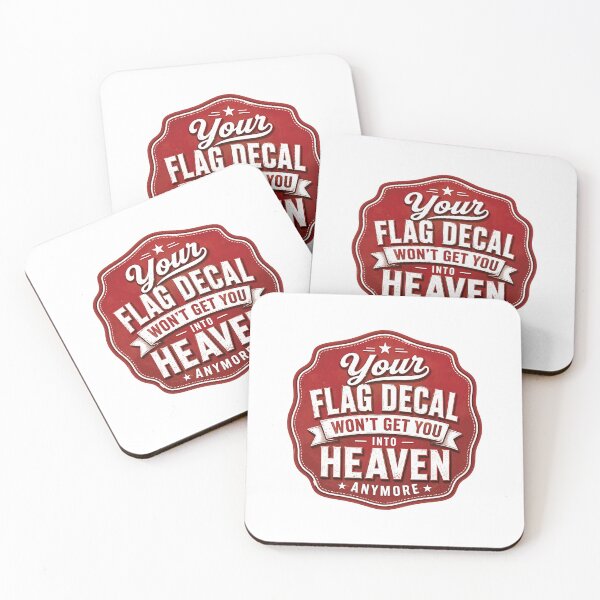 Item preview, Your Flag Decal Won't Get You Into Heaven Anymore Patriotism Faith Statement designed and sold by RetroMini2026.