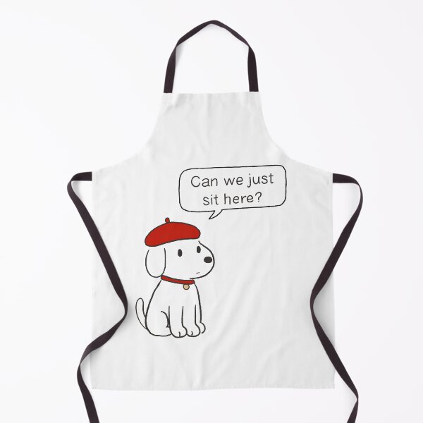 Item preview, Can We Just Sit Here Cute Minimal Dog Illustration designed and sold by pinkstickstore.