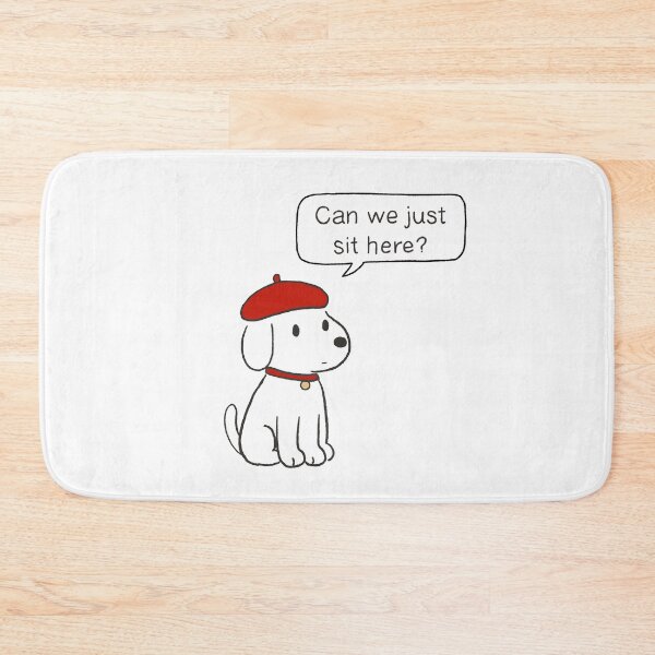Item preview, Can We Just Sit Here Cute Minimal Dog Illustration designed and sold by pinkystickstore.