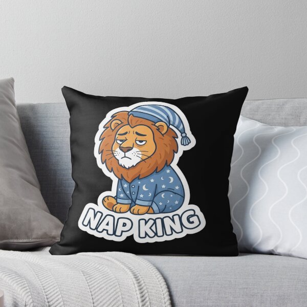 Item preview, Sleepy Lion Nap King Cute Character designed and sold by Owcomm.