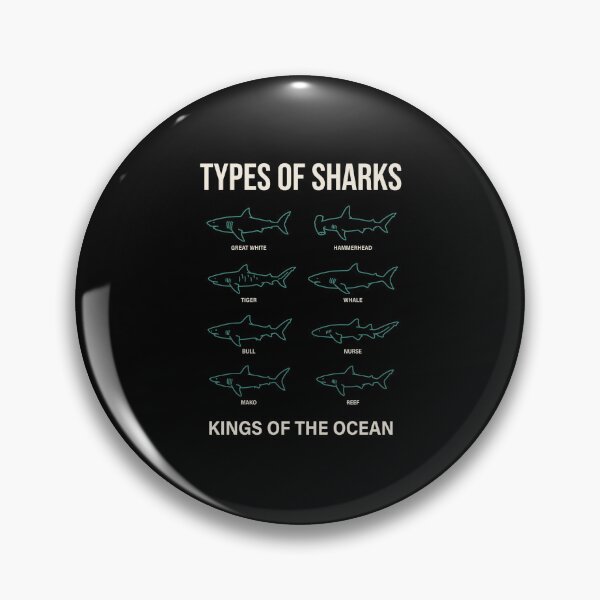 Item preview, Types Of Sharks Kings Of The Ocean Marine Life Ocean Animal designed and sold by SofenArt.