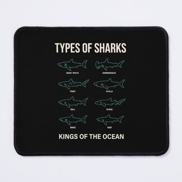 Item preview, Types Of Sharks Kings Of The Ocean Marine Life Ocean Animal designed and sold by SofenArt.