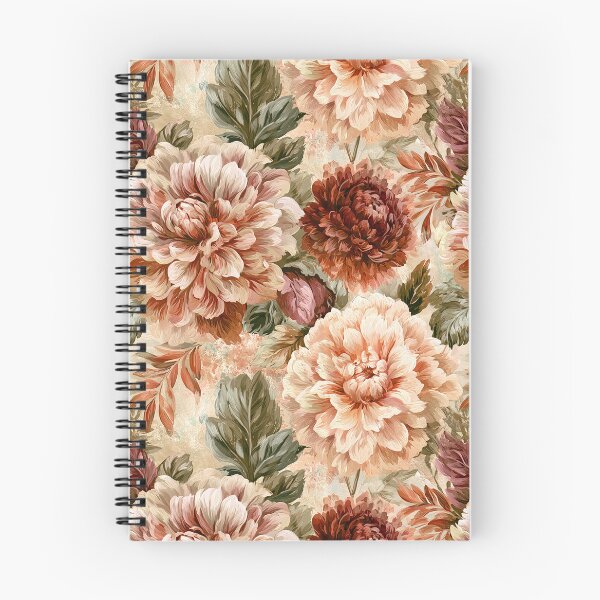 Item preview, Minimalistic Dahlias Texture  - Flower Bouquet Pattern  - Anniversary Gift Ideas designed and sold by RoyalStarsPatts.