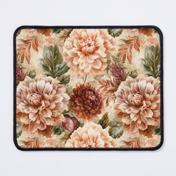 Item preview, Minimalistic Dahlias Texture  - Flower Bouquet Pattern  - Anniversary Gift Ideas designed and sold by RoyalStarsPatts.