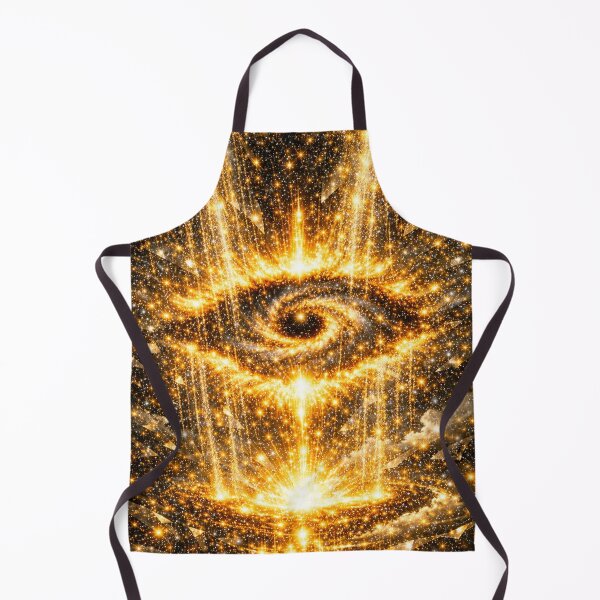 Item preview, Cosmic Golden Nebula • Celestial Galaxy Eye • Surreal Space Energy Art designed and sold by YourForKor.