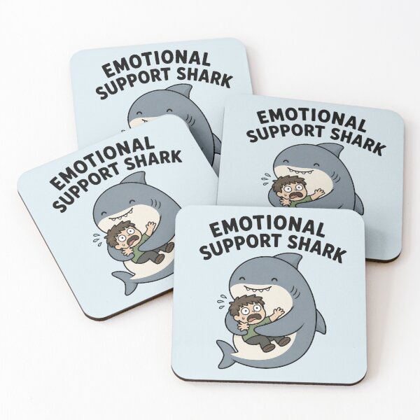 Item preview, Emotional Support Shark Hug designed and sold by MonkiFlipp.