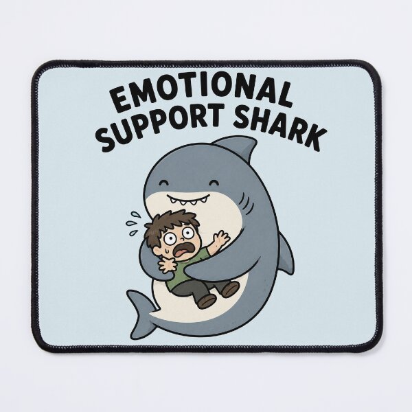 Item preview, Emotional Support Shark Hug designed and sold by MonkiFlipp.