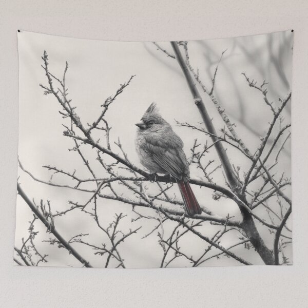 Item preview, A Cardinal among bare winter branches, Birds in Motion designed and sold by CDC40.