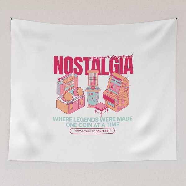 Item preview, You Can't Download Nostalgia – Retro Arcade Gaming Machines designed and sold by KomixsDesign.