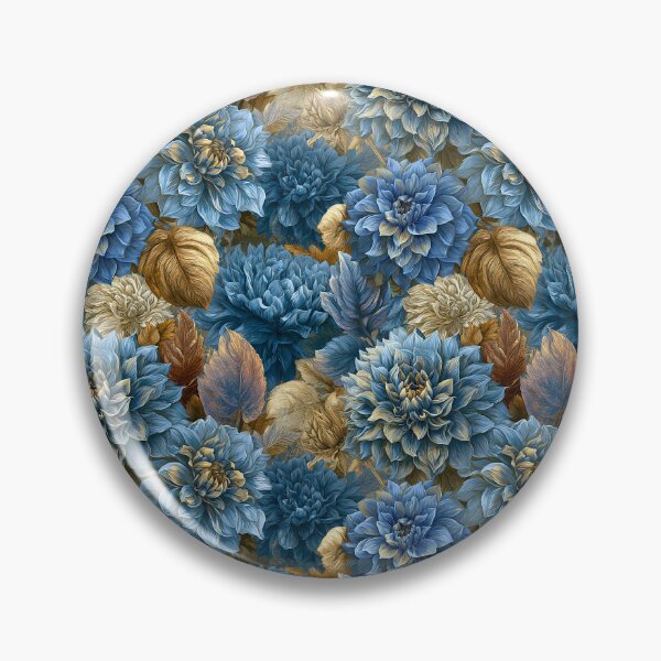 Item preview, Charming Dahlias Print  - Flower Bouquet Pattern  - Anniversary Gifts For Dad designed and sold by RoyalStarsPatts.