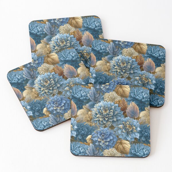 Item preview, Charming Dahlias Print  - Flower Bouquet Pattern  - Anniversary Gifts For Dad designed and sold by RoyalStarsPatts.