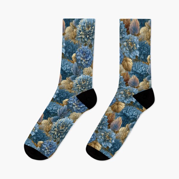Item preview, Charming Dahlias Print  - Flower Bouquet Pattern  - Anniversary Gifts For Dad designed and sold by RoyalStarsPatts.